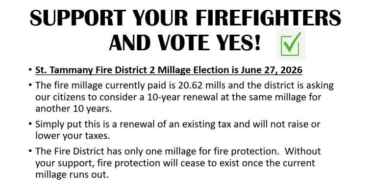 SUPPORT YOUR FIREFIGHTERS AND VOTE YES!